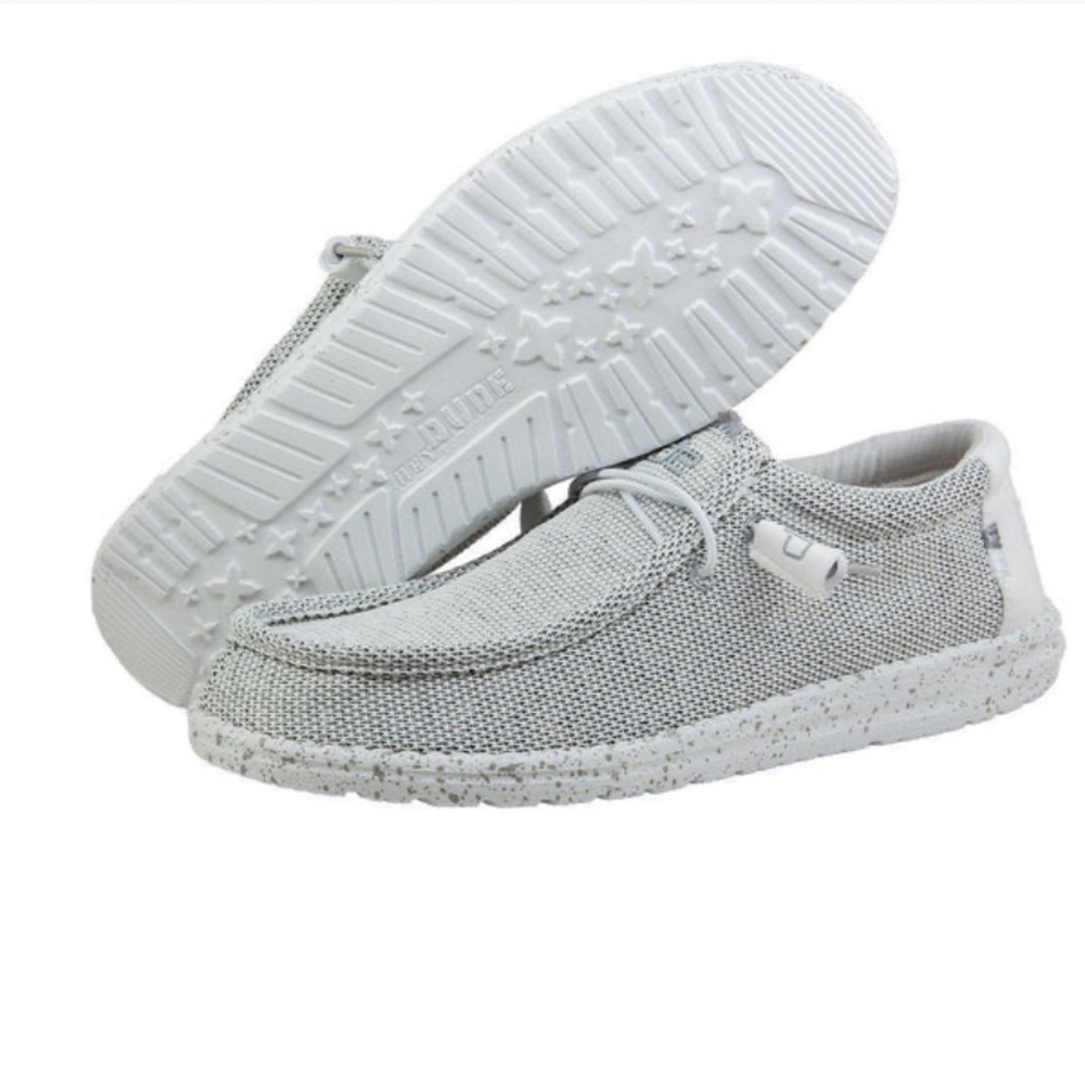 Men’s Hey Dude Shoes - Wally Sox in Stone White